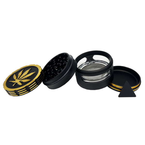 Gold Tone Aluminum Grinder 6ct GD0164