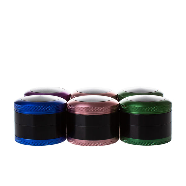 Med Two-Tone Aluminum Grinder 6ct GD0178