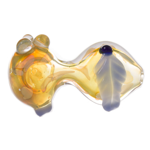 4.5" Gold Fumed Leaf Pipe 3ct HP0332