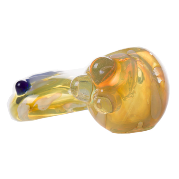 4.5" Gold Fumed Leaf Pipe 3ct HP0332