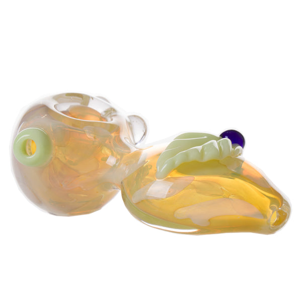 4.5" Gold Fumed Leaf Pipe 3ct HP0332