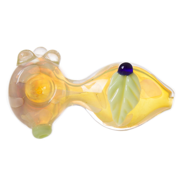 4.5" Gold Fumed Leaf Pipe 3ct HP0332