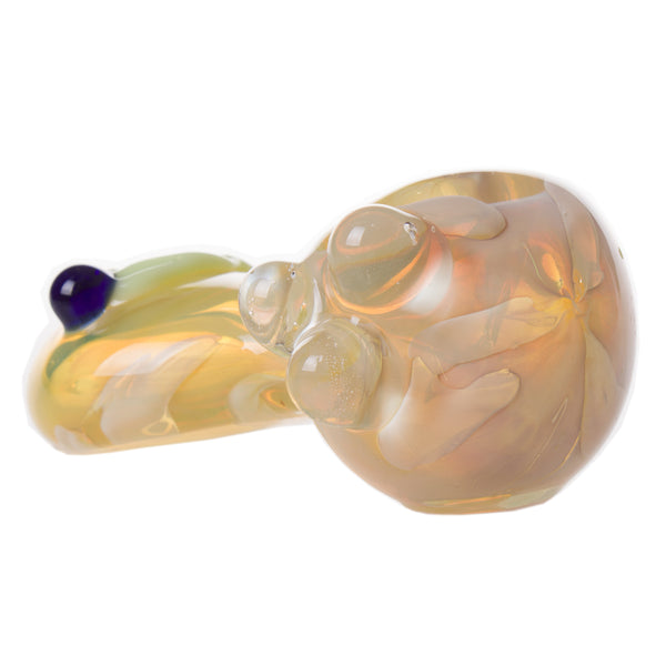 4.5" Gold Fumed Leaf Pipe 3ct HP0332